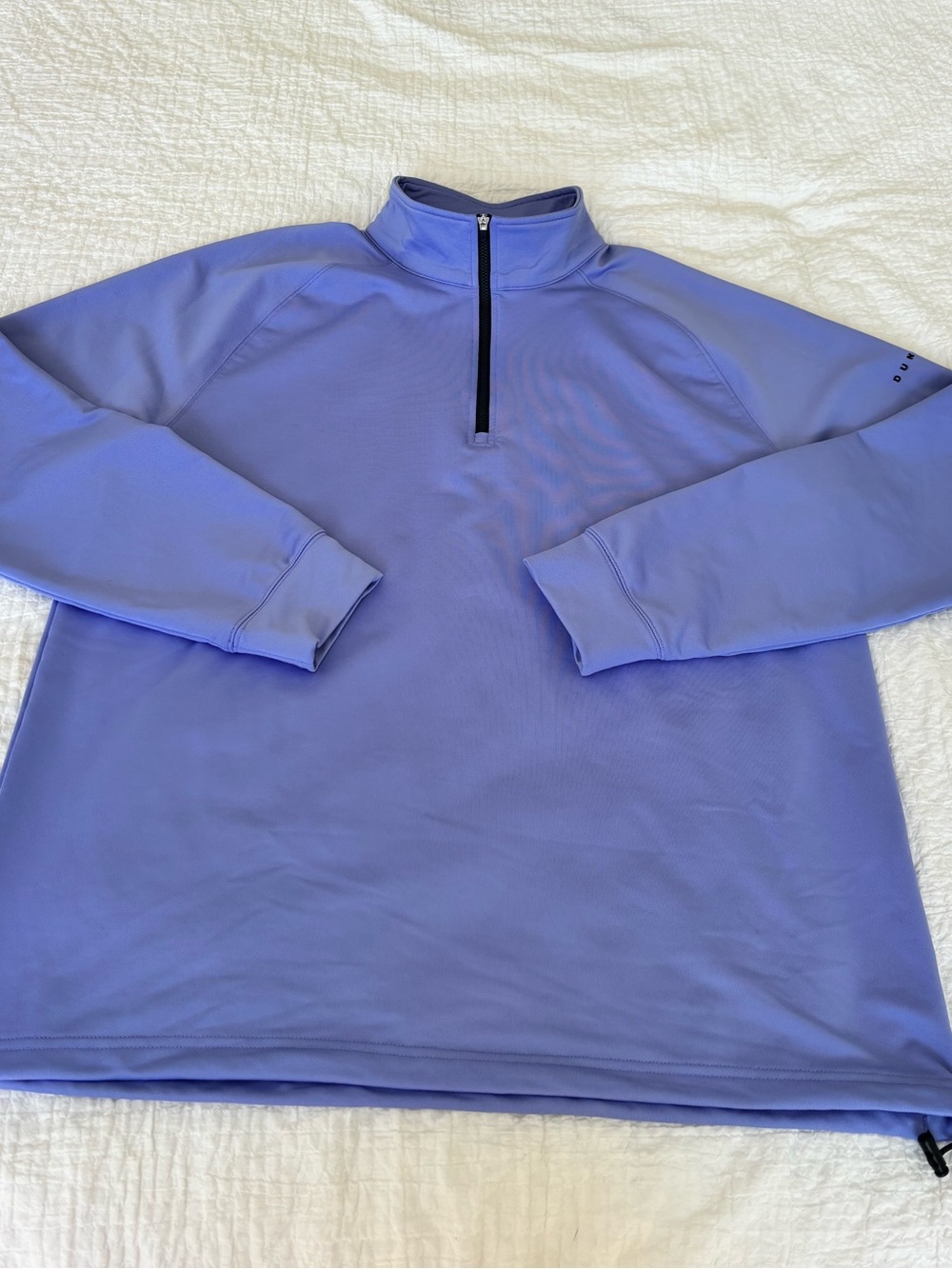 Dunning Golf Periwinkle Lavender Quarter-Zip Pullover Sweater - Men’s Large